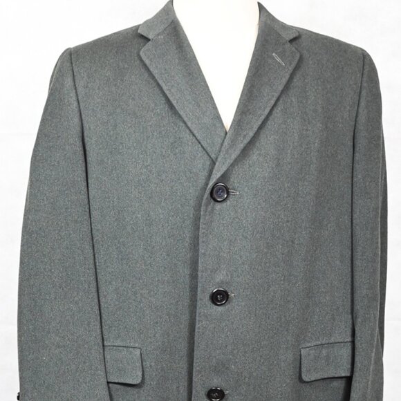 PRISTINE Georgian Covert by Chester Barrie Saville Row England Wool Overcoat 42